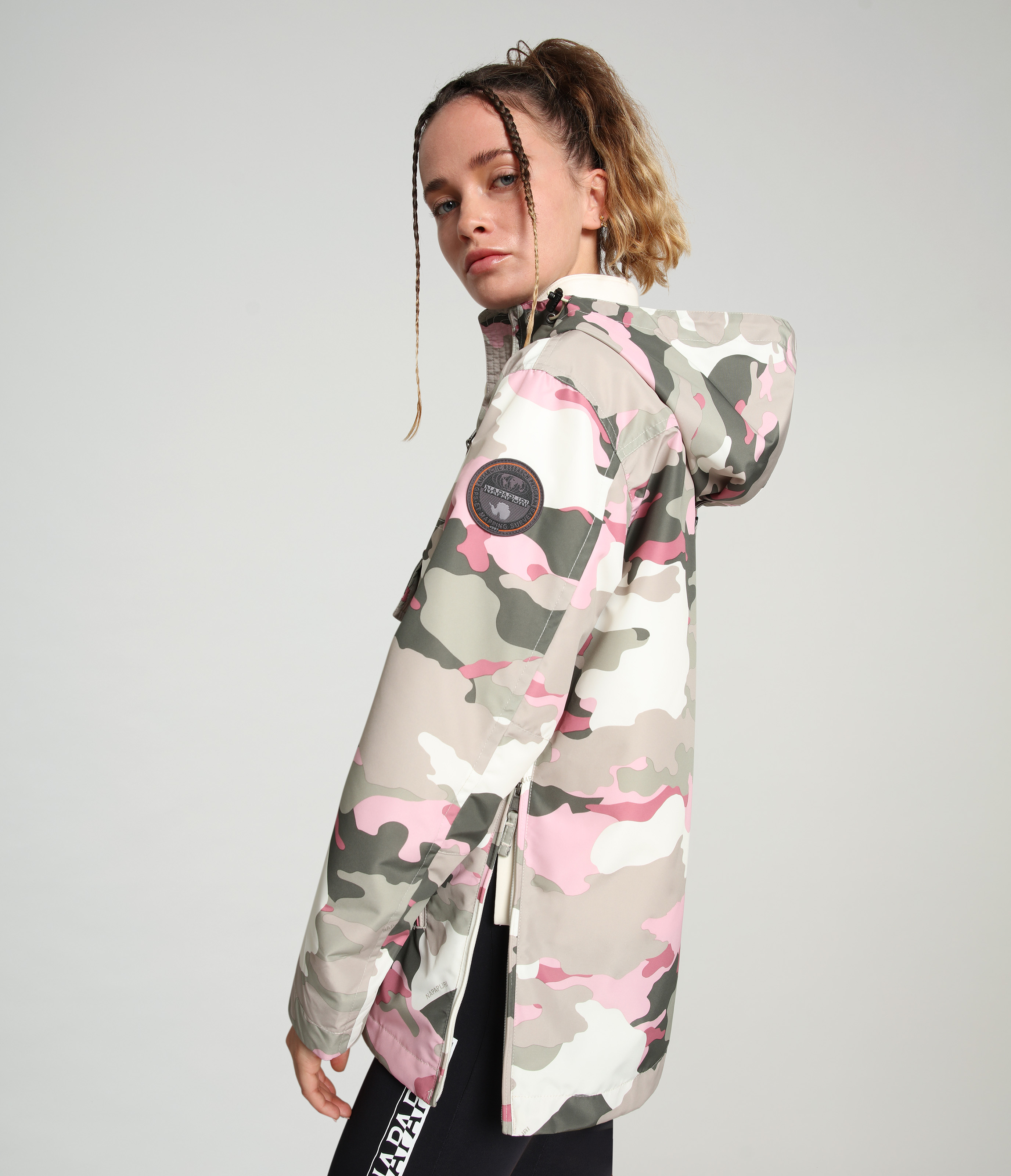 Giacche Napapijri Rainforest W Pocket Print 2 Camo Pink Fbm