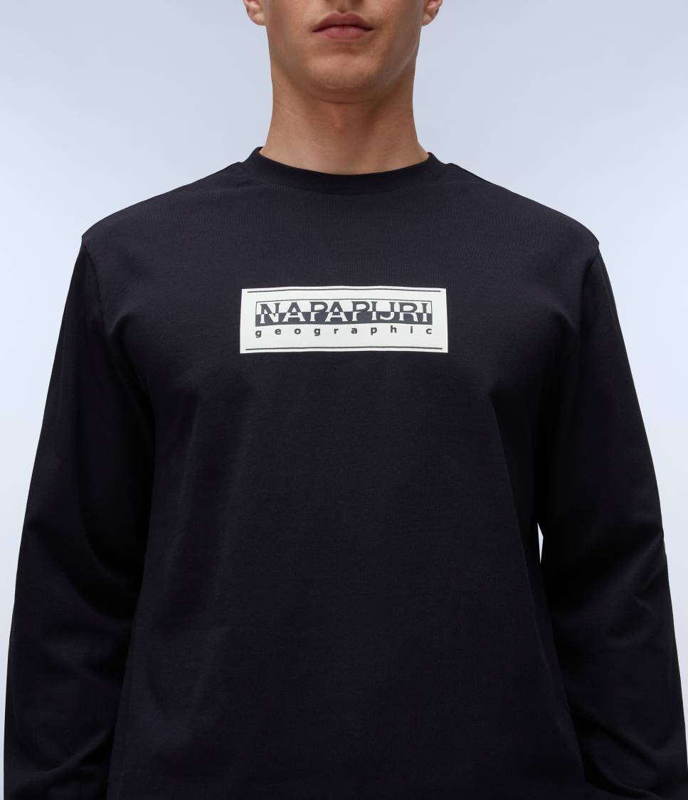 S-BOX LOGO LS BLACK 041 