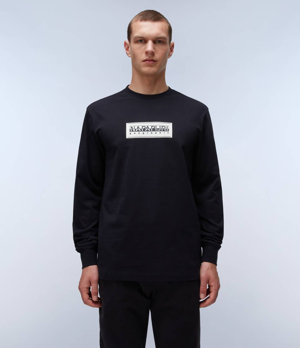 S-BOX LOGO LS BLACK 041 