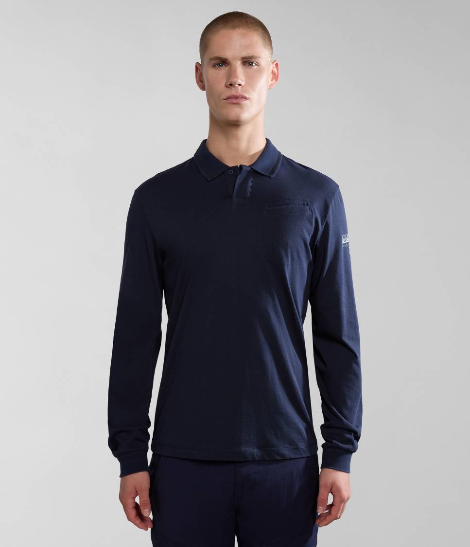 E-MELVILLE LS BLU MARINE 