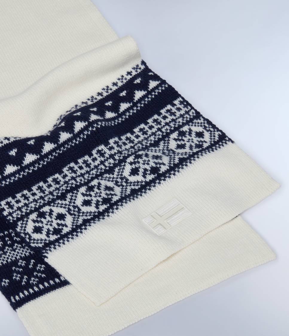 F-SOIUSA SCARF W WHITE HERON 